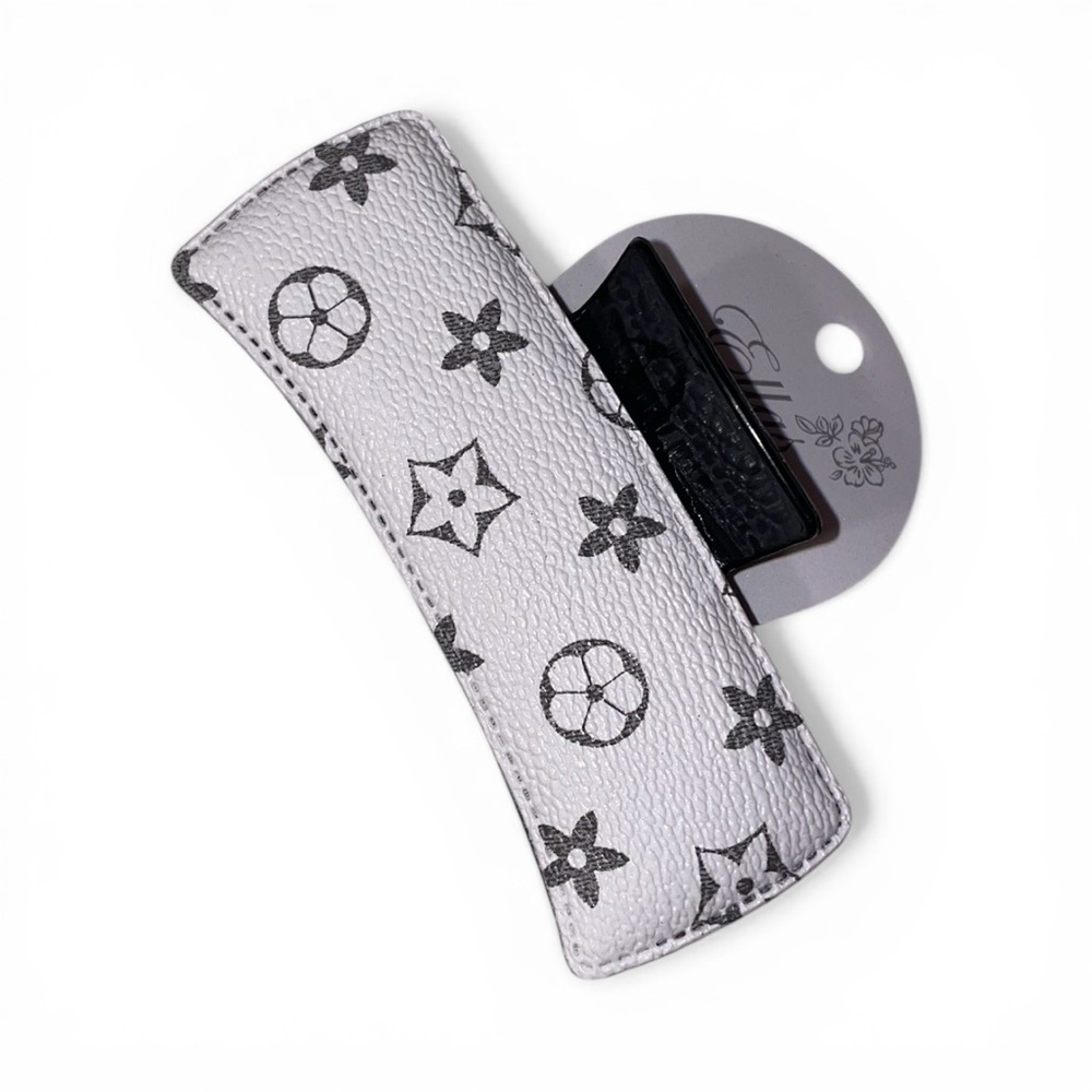 Dsigner Inspired Elegant Gray and Black Hair Claw Clip